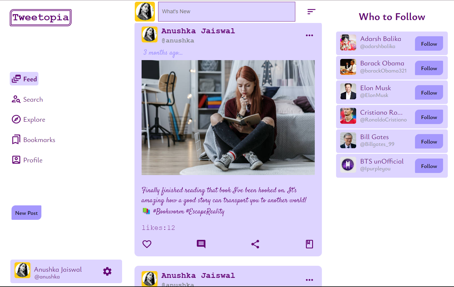 screenshot of tweetopia